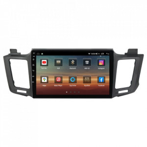 Navigatie dedicata cu Android Toyota Rav4 IV 2013 - 2018, 6GB RAM, Radio GPS Dual Zone, Display HD IPS 10" Touchscreen, Internet Wi-Fi si slot SIM 4G, Bluetooth, MirrorLink, USB, Waze
