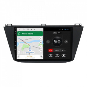 Navigatie dedicata cu Android VW Tiguan II dupa 2016, 1GB RAM, Radio GPS Dual Zone, Display HD 10" Touchscreen, Internet Wi-Fi, Bluetooth, MirrorLink, USB, Waze