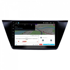 Navigatie dedicata cu Android VW Touran III dupa 2015, 6GB RAM, Radio GPS Dual Zone, Display HD IPS 10" Touchscreen, Internet Wi-Fi si slot SIM 4G, Bluetooth, MirrorLink, USB, Waze
