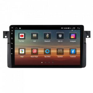 Navigatie dedicata cu Android BMW Seria 3 (E46) 1997 - 2005, 4GB RAM, Radio GPS Dual Zone, Display HD IPS 9" Touchscreen, Internet Wi-Fi si slot SIM 4G, Bluetooth, MirrorLink, USB, Waze