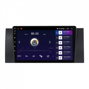 Navigatie dedicata cu Android BMW X5 (E53) 2000 - 2006, 4GB RAM, Radio GPS Dual Zone, Display HD IPS 9" Touchscreen, Internet Wi-Fi si slot SIM 4G, Bluetooth, MirrorLink, USB, Waze