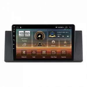 Navigatie dedicata cu Android BMW X5 (E53) 2000 - 2006, 8GB RAM, Radio GPS Dual Zone, Display HD IPS 9" Touchscreen, Internet Wi-Fi si slot SIM 4G, Bluetooth, MirrorLink, USB, Waze