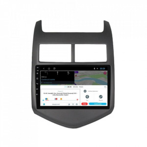 Navigatie dedicata cu Android Chevrolet Aveo 2011 - 2014, 1GB RAM, Radio GPS Dual Zone, Display HD 9" Touchscreen, Internet Wi-Fi, Bluetooth, MirrorLink, USB, Waze