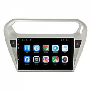 Navigatie dedicata cu Android Citroen C-Elysee 2012 - 2021, 1GB RAM, Radio GPS Dual Zone, Display HD 9" Touchscreen, Internet Wi-Fi, Bluetooth, MirrorLink, USB, Waze
