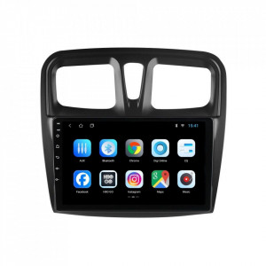 Navigatie dedicata cu Android Dacia Logan II 2012 - 2020, 1GB RAM, Radio GPS Dual Zone, Display HD 10" Touchscreen, Internet Wi-Fi, Bluetooth, MirrorLink, USB, Waze