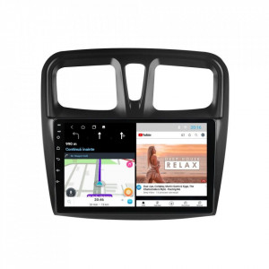 Navigatie dedicata cu Android Dacia Logan II 2012 - 2020, 1GB RAM, Radio GPS Dual Zone, Display HD 10" Touchscreen, Internet Wi-Fi, Bluetooth, MirrorLink, USB, Waze