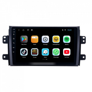 Navigatie dedicata cu Android Fiat Sedici 2006 - 2015, 2GB RAM, Radio GPS Dual Zone, Display HD 9" Touchscreen, Internet Wi-Fi, Bluetooth, MirrorLink, USB, Waze