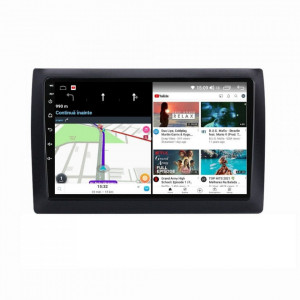 Navigatie dedicata cu Android Fiat Stilo 2001 - 2011, 4GB RAM, Radio GPS Dual Zone, Display HD IPS 9" Touchscreen, Internet Wi-Fi si slot SIM 4G, Bluetooth, MirrorLink, USB, Waze