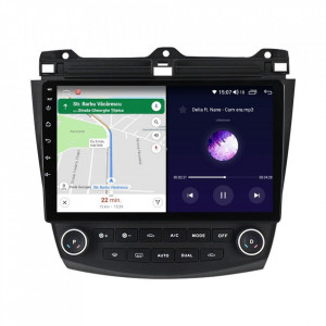 Navigatie dedicata cu Android Honda Accord VII 2003 - 2008, 4GB RAM, Radio GPS Dual Zone, Display HD IPS 10" Touchscreen, Internet Wi-Fi si slot SIM 4G, Bluetooth, MirrorLink, USB, Waze