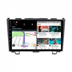 Navigatie dedicata cu Android Honda CR-V III 2006 - 2012, 8GB RAM, Radio GPS Dual Zone, Display HD IPS 9" Touchscreen, Internet Wi-Fi si slot SIM 4G, Bluetooth, MirrorLink, USB, Waze
