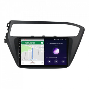 Navigatie dedicata cu Android Hyundai i20 2018 - 2020, 4GB RAM, Radio GPS Dual Zone, Display HD IPS 9" Touchscreen, Internet Wi-Fi si slot SIM 4G, Bluetooth, MirrorLink, USB, Waze