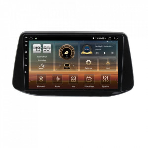 Navigatie dedicata cu Android Hyundai i30 dupa 2017, 6GB RAM, Radio GPS Dual Zone, Display HD IPS 9" Touchscreen, Internet Wi-Fi si slot SIM 4G, Bluetooth, MirrorLink, USB, Waze