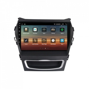 Navigatie dedicata cu Android Hyundai Santa Fe III / Grand Santa Fe 2012 - 2018, 4GB RAM, Radio GPS Dual Zone, Display HD IPS 9" Touchscreen, Internet Wi-Fi si slot SIM 4G, Bluetooth, MirrorLink, USB, Waze