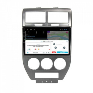 Navigatie dedicata cu Android Jeep Compass I 2006 - 2010, 2GB RAM, Radio GPS Dual Zone, Display HD 10" Touchscreen, Internet Wi-Fi, Bluetooth, MirrorLink, USB, Waze