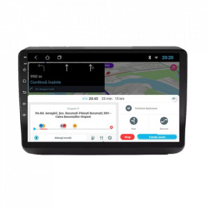 Navigatie dedicata cu Android Jeep Grand Cherokee IV 2014 - 2021, 1GB RAM, Radio GPS Dual Zone, Display HD 9" Touchscreen, Internet Wi-Fi, Bluetooth, MirrorLink, USB, Waze
