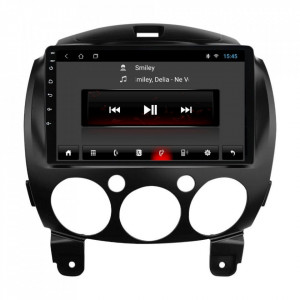 Navigatie dedicata cu Android Mazda 2 2007 - 2014, 1GB RAM, Radio GPS Dual Zone, Display HD 9" Touchscreen, Internet Wi-Fi, Bluetooth, MirrorLink, USB, Waze