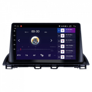 Navigatie dedicata cu Android Mazda 3 2013 - 2019, 4GB RAM, Radio GPS Dual Zone, Display HD IPS 9" Touchscreen, Internet Wi-Fi si slot SIM 4G, Bluetooth, MirrorLink, USB, Waze