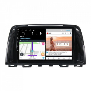 Navigatie dedicata cu Android Mazda 6 2013 - 2015, 1GB RAM, Radio GPS Dual Zone, Display HD 9" Touchscreen, Internet Wi-Fi, Bluetooth, MirrorLink, USB, Waze