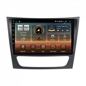 Navigatie dedicata cu Android Mercedes E-Class W211 2002 - 2009, 4GB RAM, Radio GPS Dual Zone, Display HD IPS 9" Touchscreen, Internet Wi-Fi si slot SIM 4G, Bluetooth, MirrorLink, USB, Waze