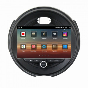 Navigatie dedicata cu Android Mini Cooper 2014 - 2020, 8GB RAM, Radio GPS Dual Zone, Display HD IPS 9" Touchscreen, Internet Wi-Fi si slot SIM 4G, Bluetooth, MirrorLink, USB, Waze
