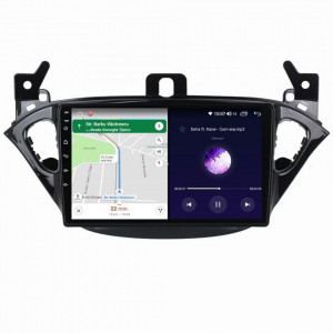 Navigatie dedicata cu Android Opel Corsa E 2014 - 2019, 8GB RAM, Radio GPS Dual Zone, Display HD IPS 9" Touchscreen, Internet Wi-Fi si slot SIM 4G, Bluetooth, MirrorLink, USB, Waze