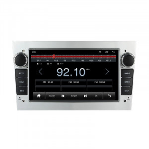 Navigatie dedicata cu Android Opel Zafira B 2005 - 2014, gri deschis, 1GB RAM, Radio GPS Dual Zone, Display HD 7" Touchscreen, Internet Wi-Fi, Bluetooth, MirrorLink, USB, Waze