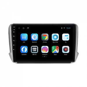 Navigatie dedicata cu Android Peugeot 2008 I 2013 - 2019, 2GB RAM, Radio GPS Dual Zone, Display HD 10" Touchscreen, Internet Wi-Fi, Bluetooth, MirrorLink, USB, Waze