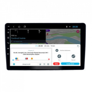 Navigatie dedicata cu Android Peugeot 307 2000 - 2013, negru, 2GB RAM, Radio GPS Dual Zone, Display HD 9" Touchscreen, Internet Wi-Fi, Bluetooth, MirrorLink, USB, Waze