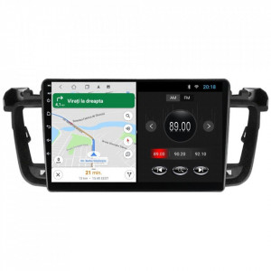 Navigatie dedicata cu Android Peugeot 508 I 2010 - 2018, 2GB RAM, Radio GPS Dual Zone, Display HD 9" Touchscreen, Internet Wi-Fi, Bluetooth, MirrorLink, USB, Waze