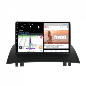 Navigatie dedicata cu Android Renault Megane II 2001 - 2009, 1GB RAM, Radio GPS Dual Zone, Display HD 9" Touchscreen, Internet Wi-Fi, Bluetooth, MirrorLink, USB, Waze