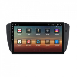Navigatie dedicata cu Android Seat Ibiza IV 2008 - 2013, 6GB RAM, Radio GPS Dual Zone, Display HD IPS 9" Touchscreen, Internet Wi-Fi si slot SIM 4G, Bluetooth, MirrorLink, USB, Waze