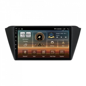 Navigatie dedicata cu Android Skoda Fabia III (2014-2021), 6GB RAM, Radio GPS Dual Zone, Display HD IPS 9" Touchscreen, Internet Wi-Fi si slot SIM 4G, Bluetooth, MirrorLink, USB, Waze