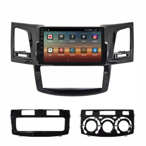 Navigatie dedicata cu Android Toyota Hilux VII 2004 - 2015, 4GB RAM, Radio GPS Dual Zone, Display HD IPS 9" Touchscreen, Internet Wi-Fi si slot SIM 4G, Bluetooth, MirrorLink, USB, Waze