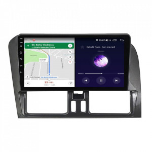 Navigatie dedicata cu Android Volvo XC60 I 2008 - 2013, 4GB RAM, Radio GPS Dual Zone, Display HD IPS 9" Touchscreen, Internet Wi-Fi si slot SIM 4G, Bluetooth, MirrorLink, USB, Waze