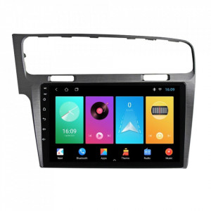 Navigatie dedicata cu Android VW Golf VII 2012 - 2019, argintiu, 1GB RAM, Radio GPS Dual Zone, Display HD 10" Touchscreen, Internet Wi-Fi, Bluetooth, MirrorLink, USB, Waze