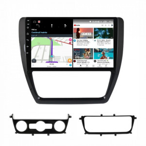 Navigatie dedicata cu Android VW Jetta IV 2011 - 2018, 8GB RAM, Radio GPS Dual Zone, Display HD IPS 10" Touchscreen, Internet Wi-Fi si slot SIM 4G, Bluetooth, MirrorLink, USB, Waze