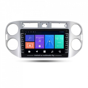 Navigatie dedicata cu Android VW Tiguan I 2007 - 2012, 1GB RAM, Radio GPS Dual Zone, Display HD IPS 8" Touchscreen, Internet Wi-Fi, Bluetooth, MirrorLink, USB, Waze