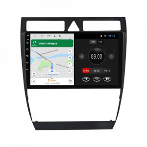 Navigatie dedicata cu Android Audi A6 (C5) 1997 - 2005, 1GB RAM, Radio GPS Dual Zone, Display HD 9" Touchscreen, Internet Wi-Fi, Bluetooth, MirrorLink, USB, Waze