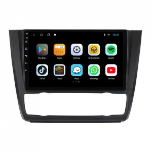 Navigatie dedicata cu Android BMW Seria 1 (E81 / E87) 2007 - 2013, clima automata, 2GB RAM, Radio GPS Dual Zone, Display HD 9" Touchscreen, Internet Wi-Fi, Bluetooth, MirrorLink, USB, Waze