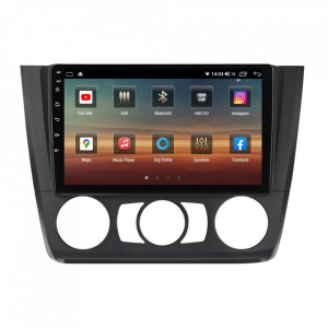 Navigatie dedicata cu Android BMW Seria 1 (E81 / E87) 2007 - 2013, clima manuala, 4GB RAM, Radio GPS Dual Zone, Display HD IPS 9" Touchscreen, Internet Wi-Fi si slot SIM 4G, Bluetooth, MirrorLink, USB, Waze