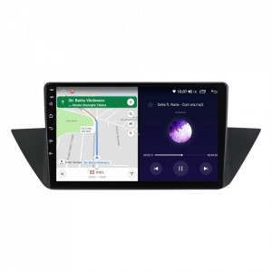 Navigatie dedicata cu Android BMW X1 (E84) 2009 - 2015, 4GB RAM, Radio GPS Dual Zone, Display HD IPS 10" Touchscreen, Internet Wi-Fi si slot SIM 4G, Bluetooth, MirrorLink, USB, Waze