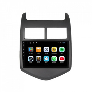 Navigatie dedicata cu Android Chevrolet Aveo 2011 - 2014, 1GB RAM, Radio GPS Dual Zone, Display HD 9" Touchscreen, Internet Wi-Fi, Bluetooth, MirrorLink, USB, Waze