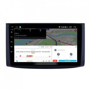Navigatie dedicata cu Android Chevrolet Kalos 2006 - 2011, 6GB RAM, Radio GPS Dual Zone, Display HD IPS 9" Touchscreen, Internet Wi-Fi si slot SIM 4G, Bluetooth, MirrorLink, USB, Waze