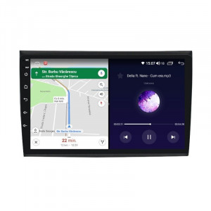 Navigatie dedicata cu Android Fiat Bravo 2007 - 2016, 4GB RAM, Radio GPS Dual Zone, Display HD IPS 9" Touchscreen, Internet Wi-Fi si slot SIM 4G, Bluetooth, MirrorLink, USB, Waze