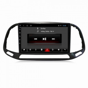 Navigatie dedicata cu Android Fiat Doblo dupa 2015, 1GB RAM, Radio GPS Dual Zone, Display HD 9" Touchscreen, Internet Wi-Fi, Bluetooth, MirrorLink, USB, Waze