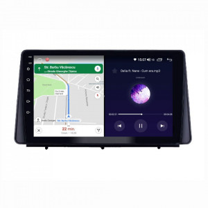 Navigatie dedicata cu Android Ford Focus IV dupa 2018, 6GB RAM, Radio GPS Dual Zone, Display HD IPS 9" Touchscreen, Internet Wi-Fi si slot SIM 4G, Bluetooth, MirrorLink, USB, Waze