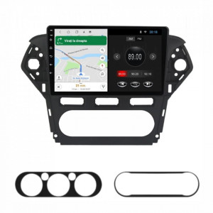 Navigatie dedicata cu Android Ford Mondeo IV 2011 - 2014, 2GB RAM, Radio GPS Dual Zone, Display HD 10" Touchscreen, Internet Wi-Fi, Bluetooth, MirrorLink, USB, Waze