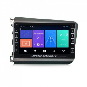Navigatie dedicata cu Android Honda Civic IX Sedan 2011 - 2015, 1GB RAM, Radio GPS Dual Zone, Display HD IPS 8" Touchscreen, Internet Wi-Fi, Bluetooth, MirrorLink, USB, Waze