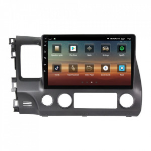 Navigatie dedicata cu Android Honda Civic VIII Sedan 2006 - 2011, 8GB RAM, Radio GPS Dual Zone, Display HD IPS 10" Touchscreen, Internet Wi-Fi si slot SIM 4G, Bluetooth, MirrorLink, USB, Waze