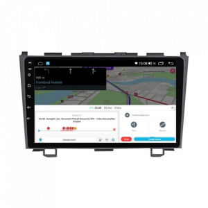 Navigatie dedicata cu Android Honda CR-V III 2006 - 2012, 8GB RAM, Radio GPS Dual Zone, Display HD IPS 9" Touchscreen, Internet Wi-Fi si slot SIM 4G, Bluetooth, MirrorLink, USB, Waze